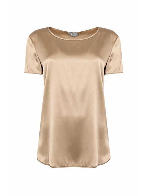Blusa MMLCORTONA in seta stretch Oro MM Max Mara | 2616111037600027